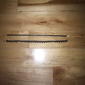 2 Pack of Black Chokers